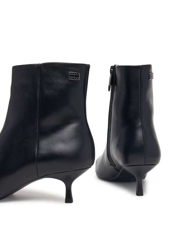 Tommy Jeans Tommy Jeans Botki Tjw Pointed Kitten Heel Boots EN0EN03172 Czarny