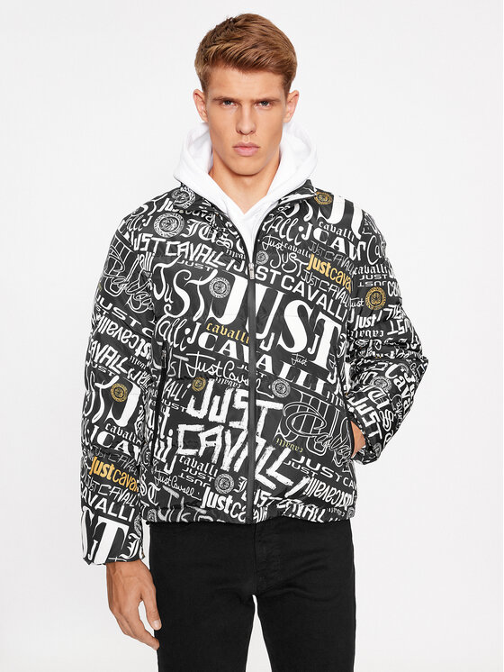 Just Cavalli Just Cavalli Vatovaná bunda 75OAUD18 Černá Regular Fit