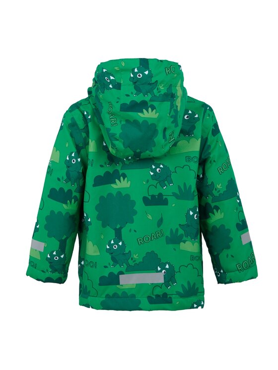 Regatta Regatta Kurtka przeciwdeszczowa Stompy The Dinosaur Zielony Long Fit