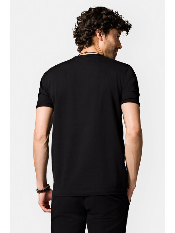 Lancerto Lancerto T-Shirt Zane TS073123000054 Czarny Regular Fit