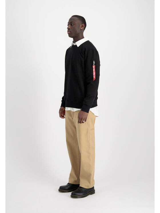 Alpha Industries Alpha Industries Bluza USN Blood Chit Sweatshirt Czarny Regular Fit