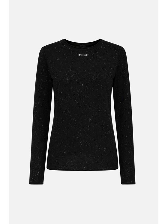 PINKO PINKO Bluzka Pico Czarny Regular Fit