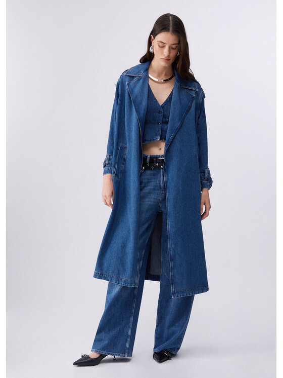 Liu Jo Liu Jo Trench UA6174D031979010 Azzurro chiaro Regular Fit