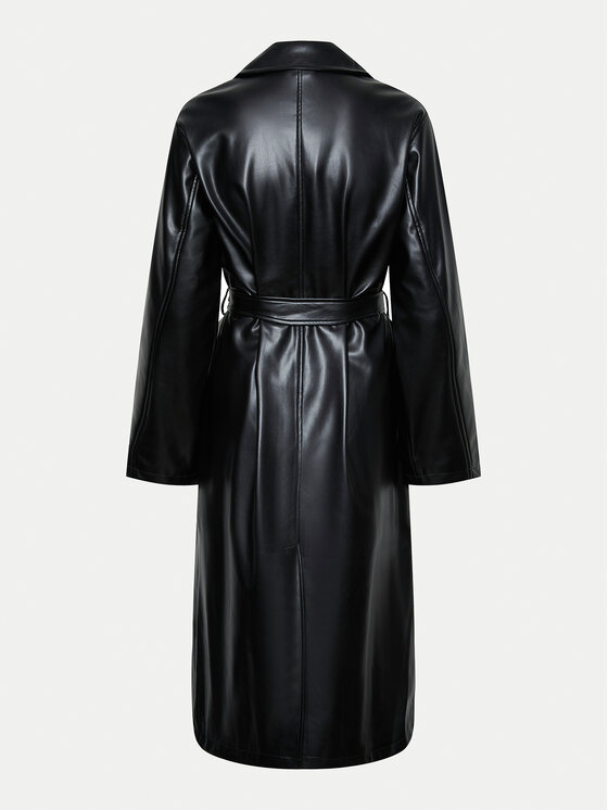 Pieces Pieces Tenchcoat Natrix 17151426 Schwarz Regular Fit