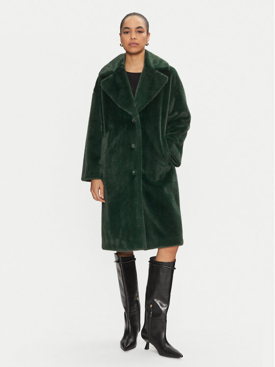 Joseph Ribkoff Joseph Ribkoff Cappotto in shearling 243902 Verde Loose Fit