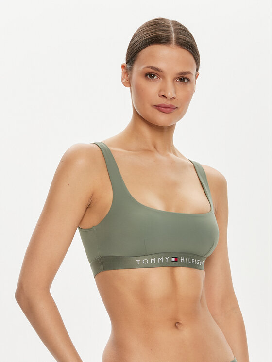 Tommy Hilfiger Tommy Hilfiger Μπικίνι πάνω μέρος UW0UW04108 Πράσινο