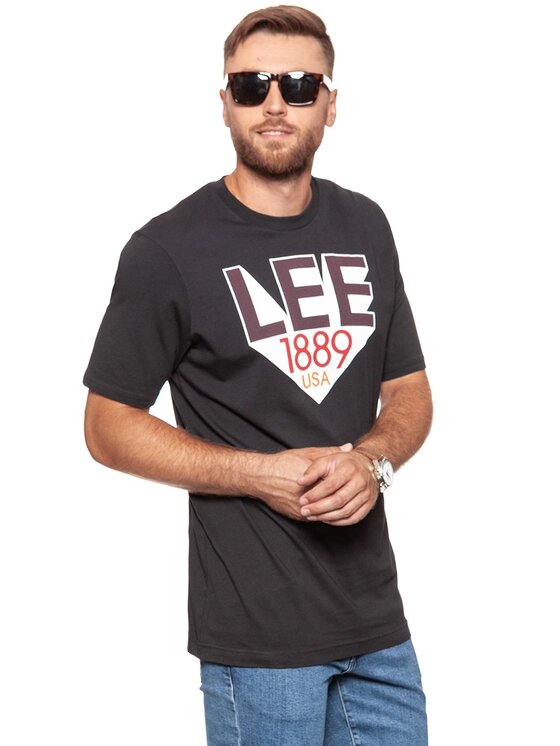 Lee Lee T-shirt RETRO LEE T Nero Regular Fit