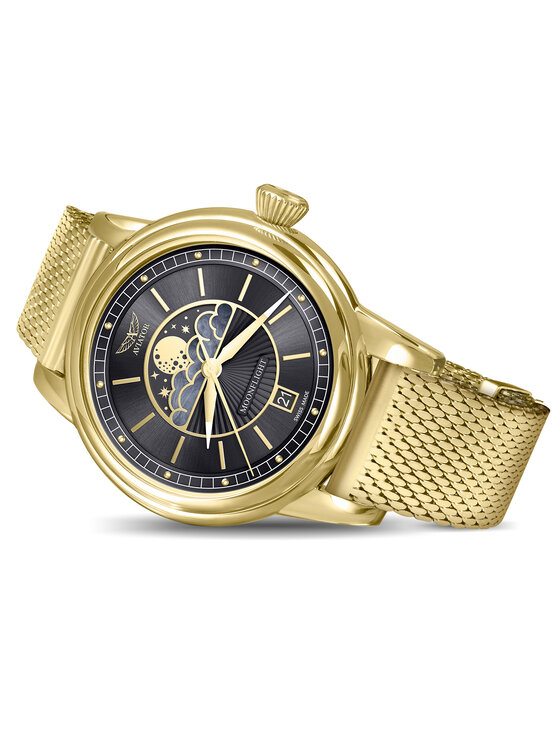 Aviator Aviator Zegarek V.1.33.1.344.5 Złoty