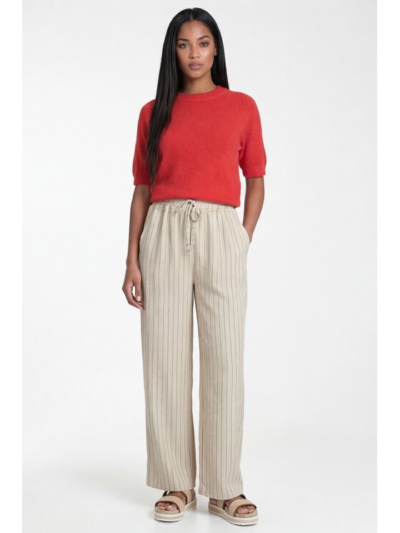 FIGL FIGL Svetr M1320 Červená Regular Fit