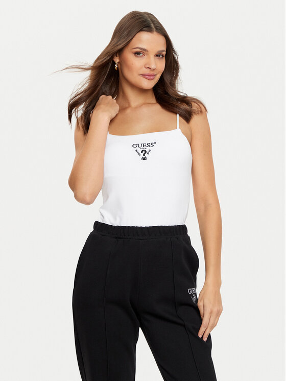 Guess Top V5RP08 KCOA2 Biela Regular Fit