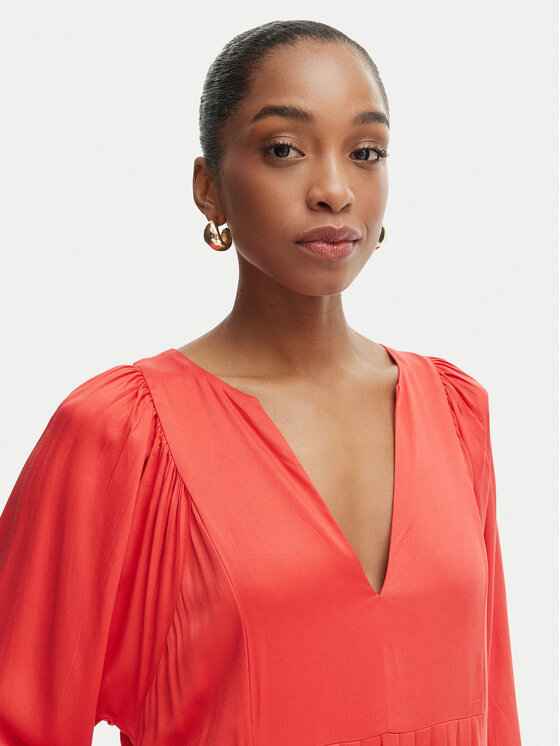 Iconique Iconique Лятна рокля Emma IC26-090 Червен Relaxed Fit