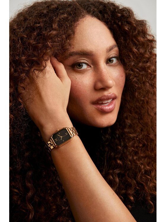 Anne Klein Anne Klein Zegarek AK-3774BKGB Złoty