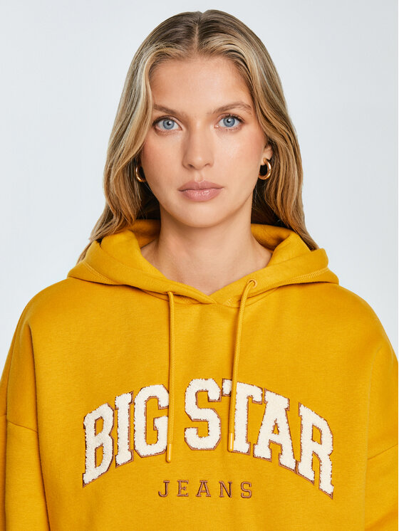 BIG STAR BIG STAR Bluza RUBIALSA Złoty Basic Fit