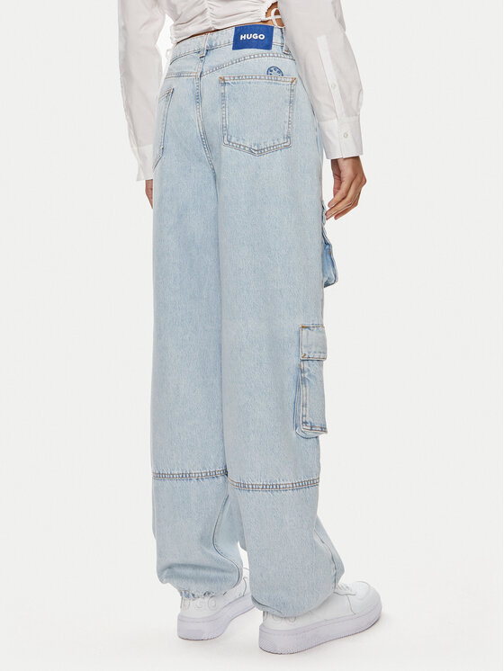 HUGO Hugo Džinsi Gaio_B 50513742 Zils Loose Fit