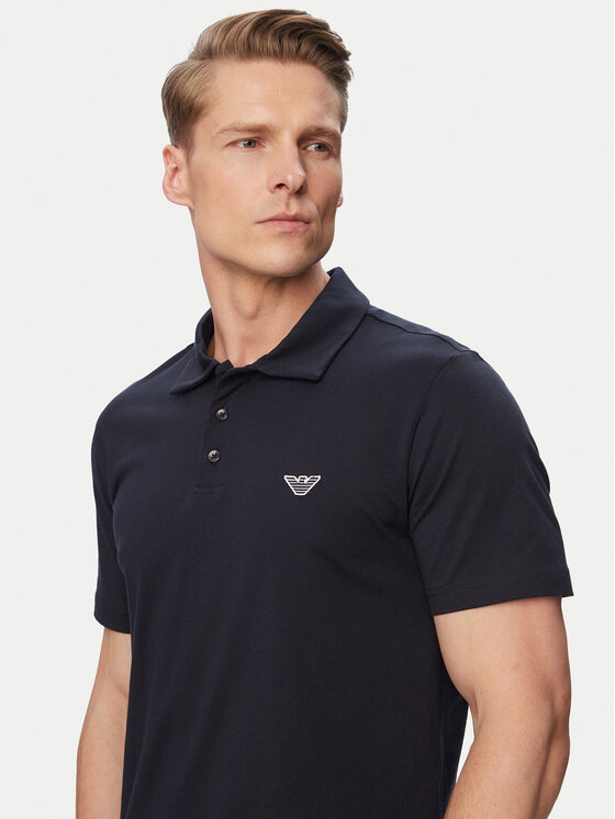 Emporio Armani Emporio Armani Polo EM000571 AF20424 UB102 Granatowy Regular Fit