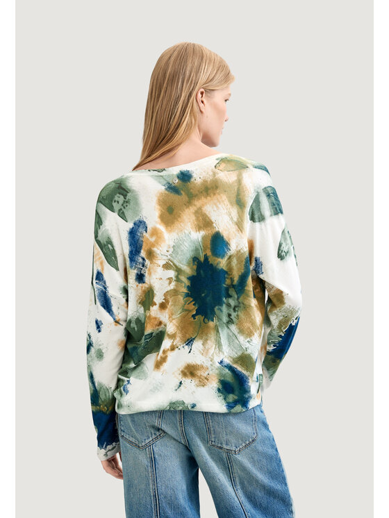 Desigual Desigual Sweter JERS_COLDBOTANIC Biały