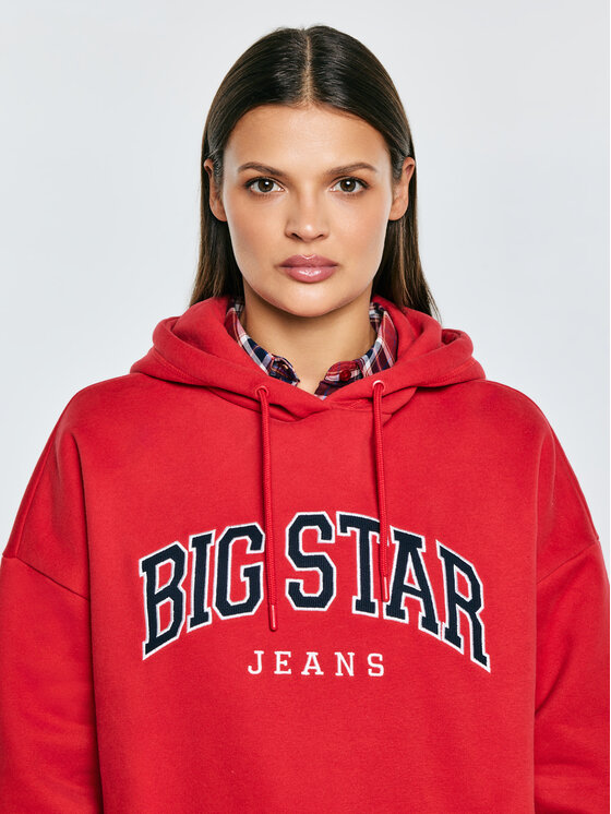 BIG STAR BIG STAR Bluza RUBIALSSA Czerwony Basic Fit