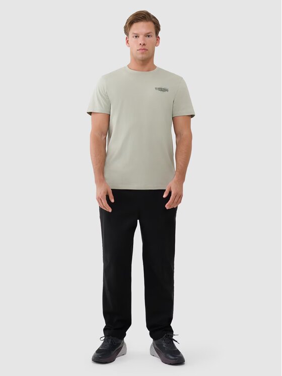 4F 4F T-Shirt 4FWSS25TTSHM1974-44S Zielony Regular Fit