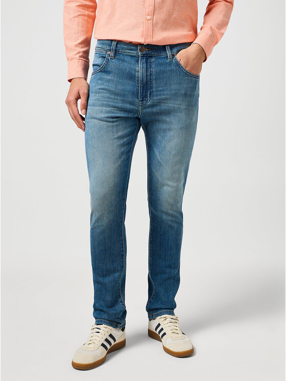 Wrangler Wrangler Jeansy LARSTON Niebieski Slim Fit