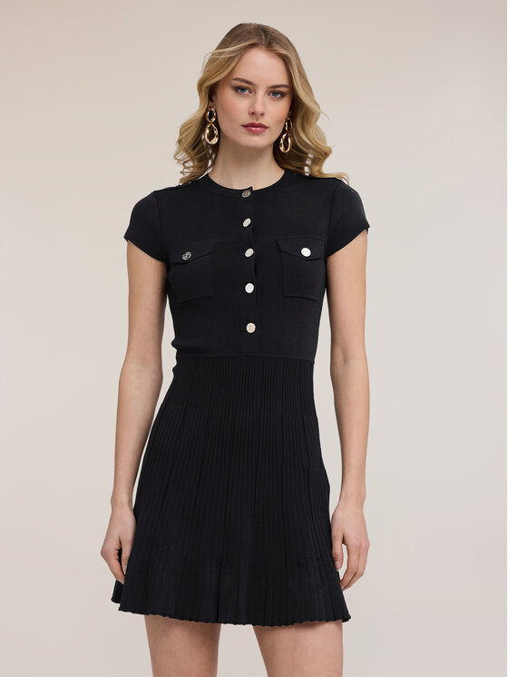 Motivi Motivi Abito da cocktail 7662W001555N033 Nero Flared Fit