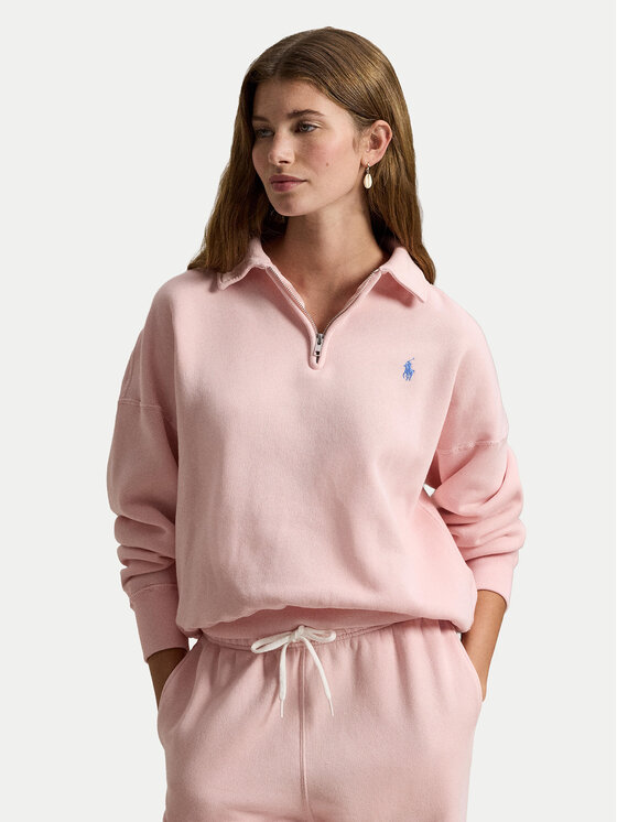 Polo Ralph Lauren Polo Ralph Lauren Džemperis ar kapuci 211B18685008 Rozā Relaxed Fit
