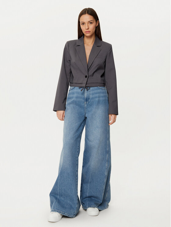 ONLY ONLY Suknjič Lalana 15334248 Siva Boxy Fit