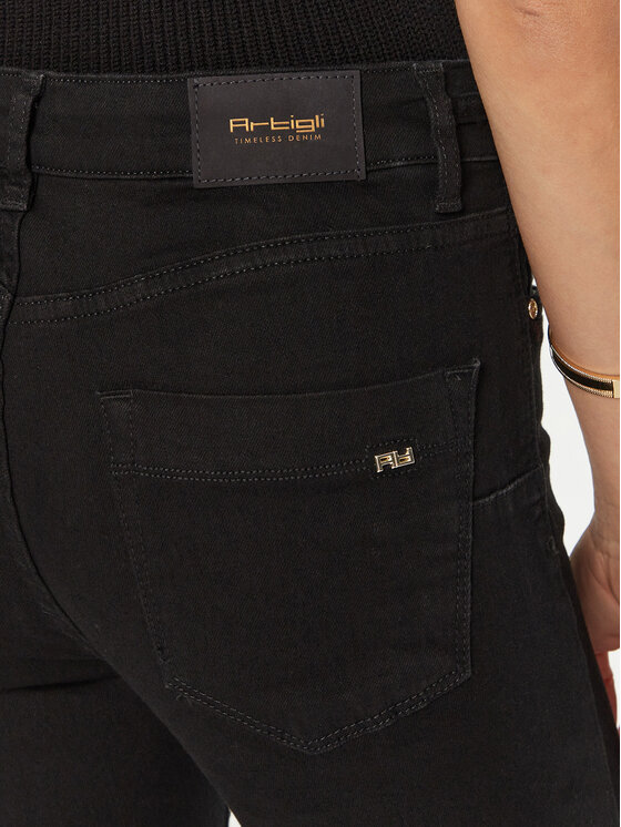 Artigli Artigli Jeansy ACDE000723 Czarny Regular Fit