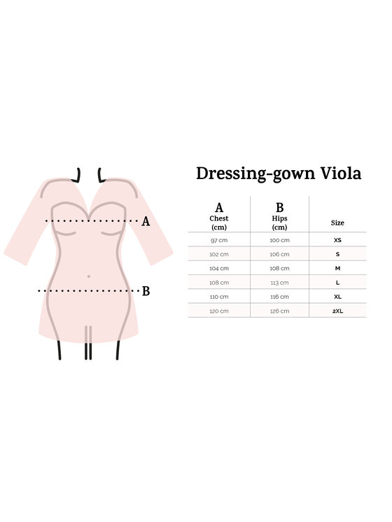 DKaren Lingerie DKaren Lingerie Szlafrok Viola Czarny Classic Fit
