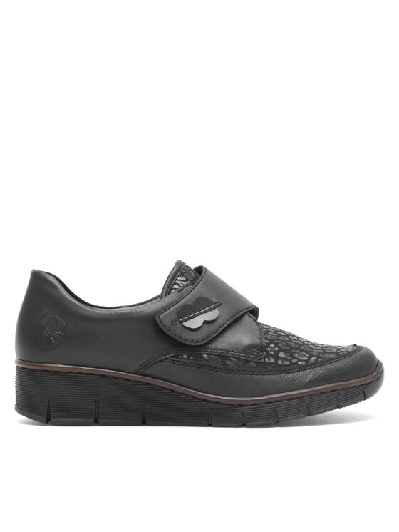 Rieker Pantofi 537C0-00 Negru