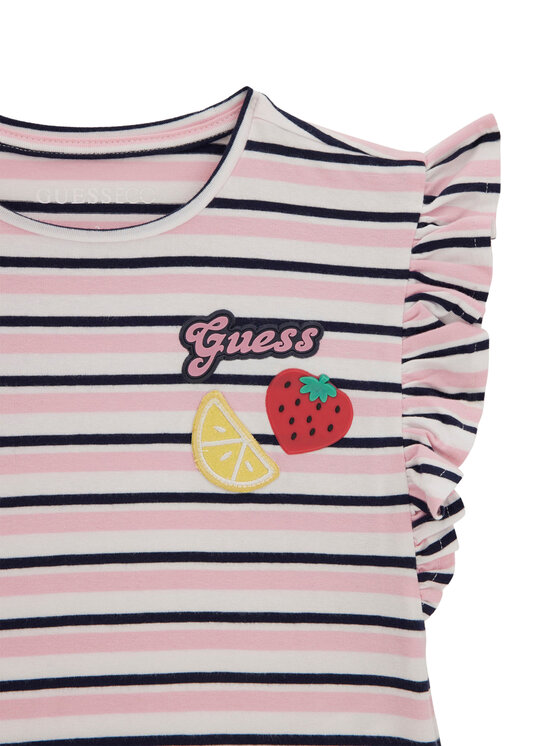 Guess Guess T-Shirt K6GI09 K9NE4 Różowy Regular Fit