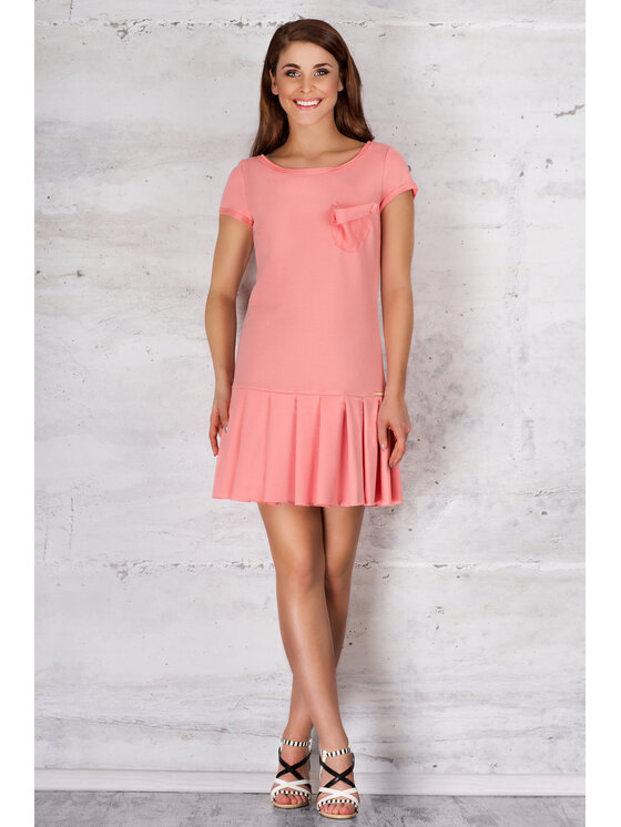 Infinite You Infinite You Sukienka letnia M060 Różowy Basic Fit
