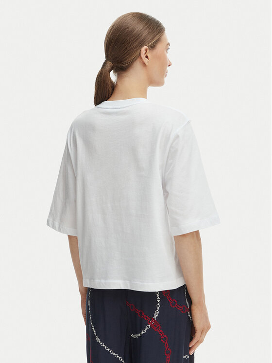 Tommy Hilfiger Tommy Hilfiger T-shirt WW0WW47811 Bianco Relaxed Fit