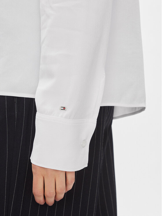 Tommy Hilfiger Tommy Hilfiger Palaidinė WW0WW40529 Balta Relaxed Fit