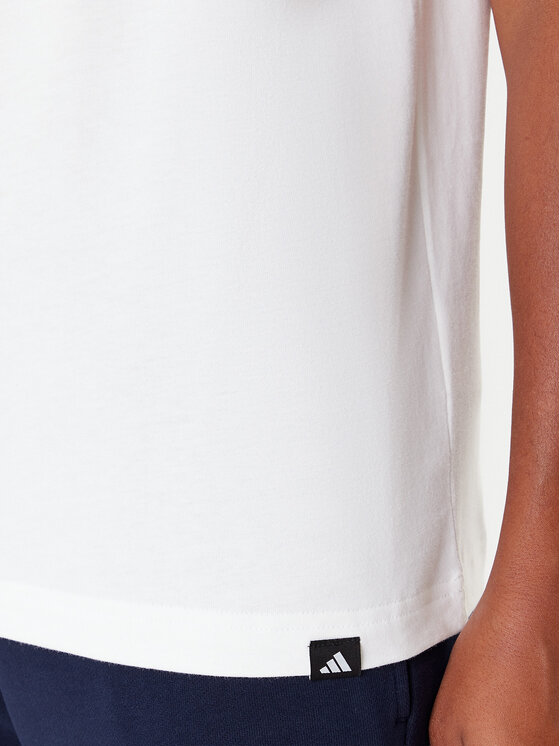 adidas adidas T-särk Collegiate Graphic JV8545 Valge Regular Fit