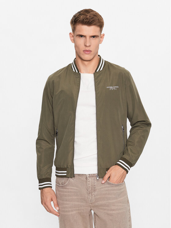 Jack&Jones Bomber Jakna Splash 12234723 Zelena Regular Fit