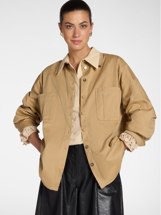 Elena Mirò Elena Mirò Camicia 5407E100112N012 Crema Regular Fit