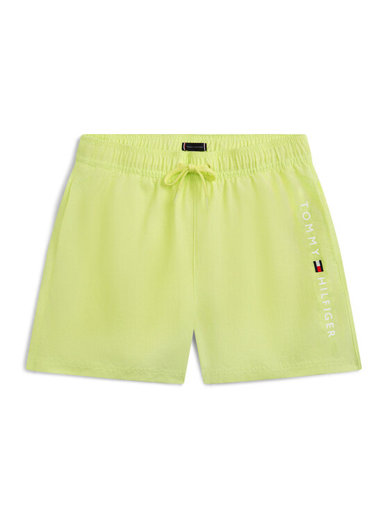 Tommy Hilfiger Tommy Hilfiger Ujumisšortsid Original Logo Embroidery UB0UB00589 Helekollane Regular Fit