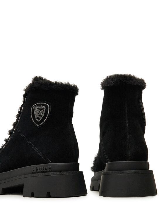 Blauer Blauer Schnürstiefeletten F4KIMMEL06 Schwarz