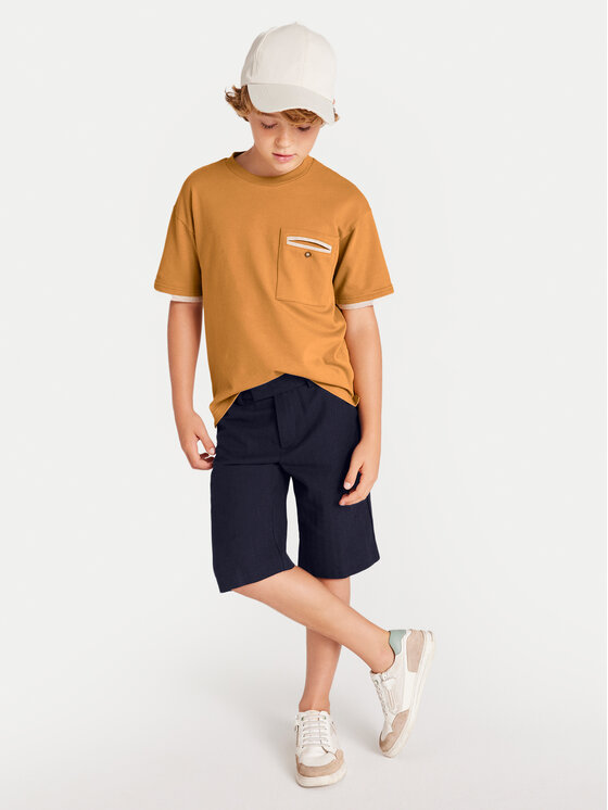 Mayoral Mayoral Шорти от плат 6202 Тъмносин Regular Fit