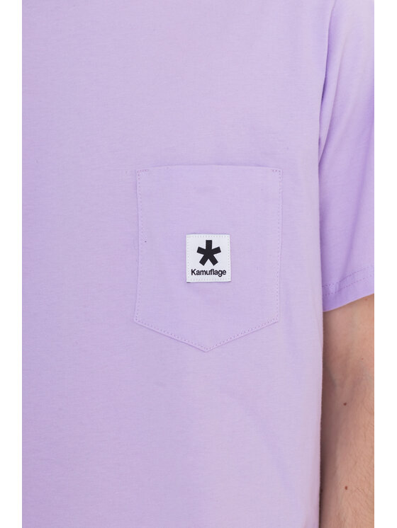 Kamuflage Kamuflage T-Shirt Pocket Logo Fioletowy Relaxed Fit