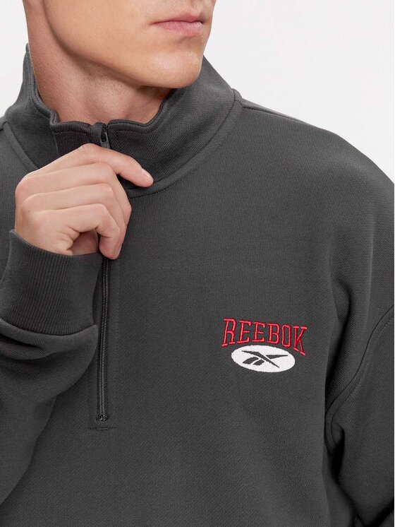Reebok Reebok Суитшърт Archive Essentials IL8801 Сив Regular Fit