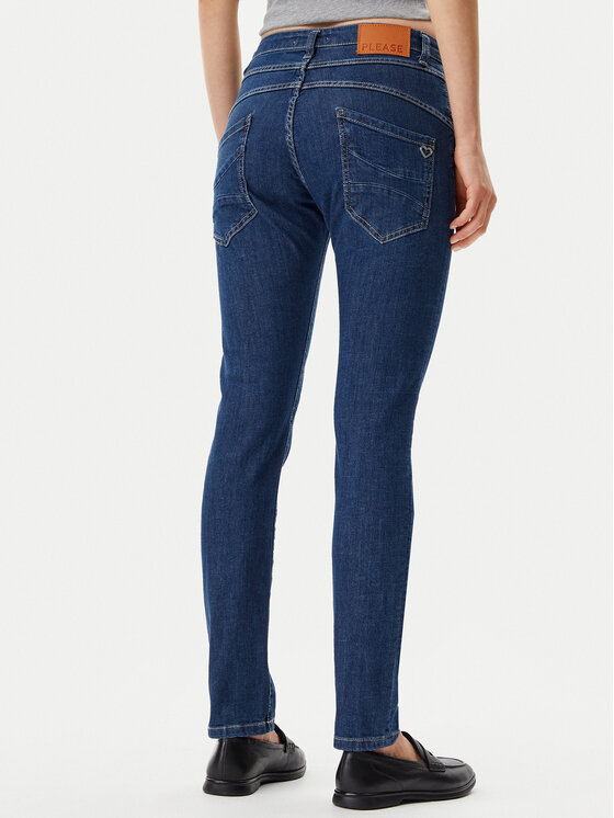 Please Please Jeans hlače P78ABQ2C91 Mornarsko modra Regular Fit
