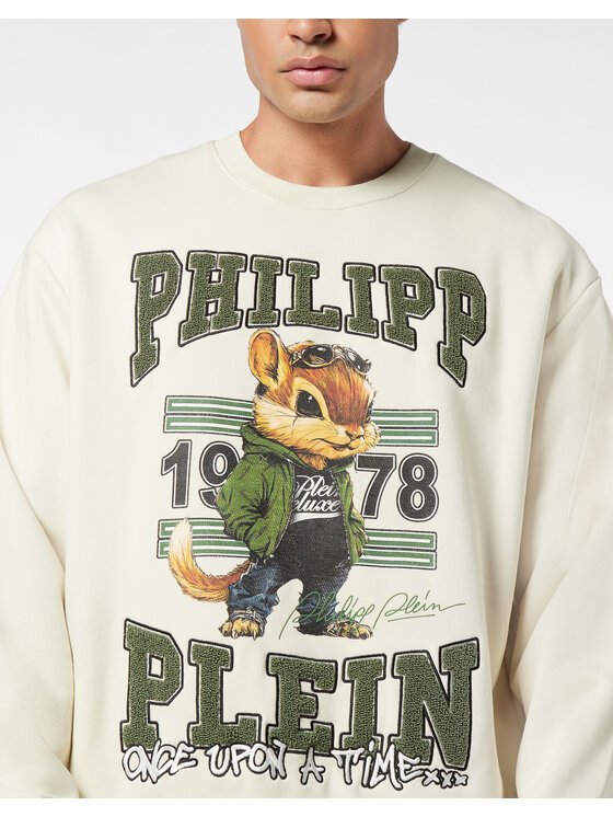 PHILIPP PLEIN PHILIPP PLEIN Mikina 25971 Béžová Regular Fit