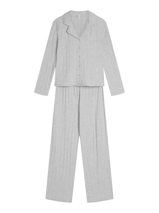 Esotiq Esotiq Piżama 46006 Szary Regular Fit