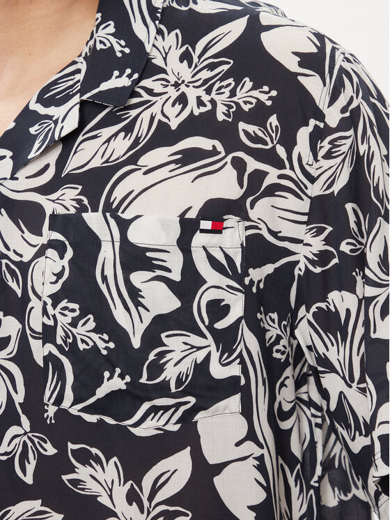 Tommy Hilfiger Tommy Hilfiger Košile Bowling UM0UM03227 Tmavomodrá Relaxed Fit