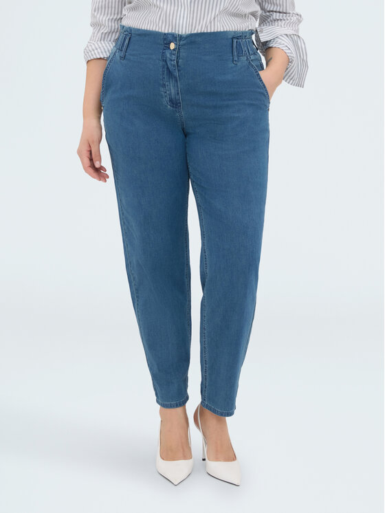 Fiorella Rubino Fiorella Rubino Jeansy P489T005241N024 Niebieski Boy Fit