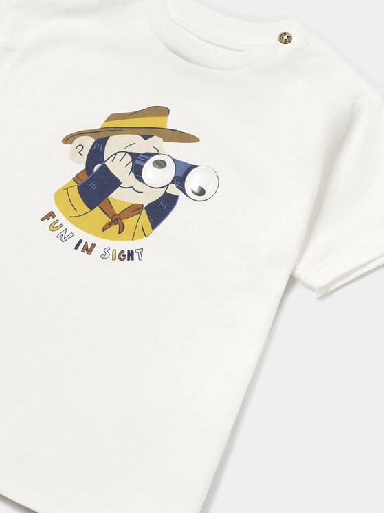Mayoral Mayoral T-krekls 1018 Écru Regular Fit