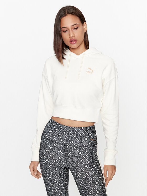 Puma Mikina Classics 621409 Écru Regular Fit