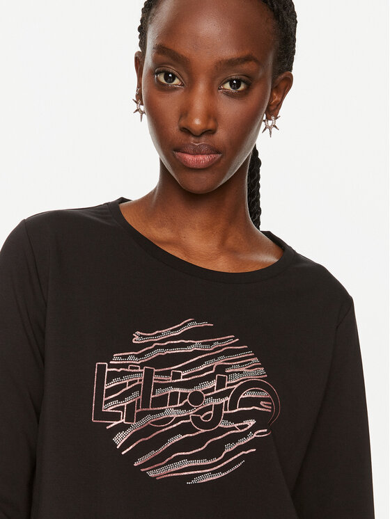 Liu Jo Sport Liu Jo Sport T-särk TF4146 FS090 Must Regular Fit