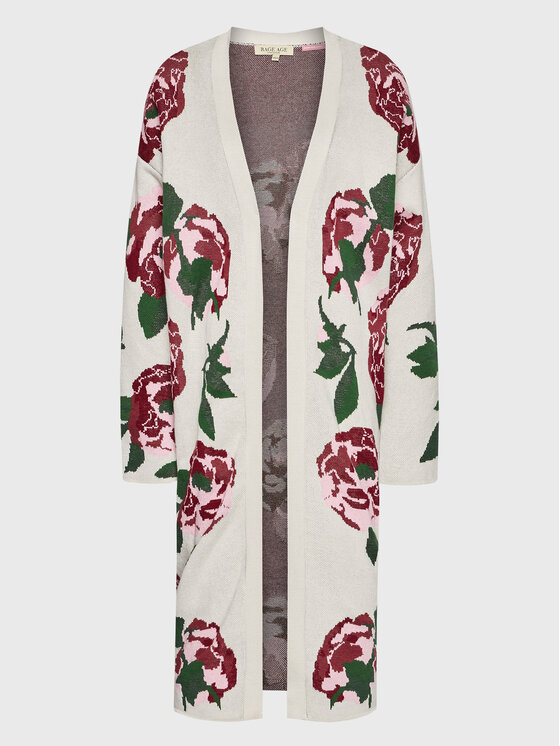 Rage Age Rage Age Kardiganas Flora Spalvota Relaxed Fit